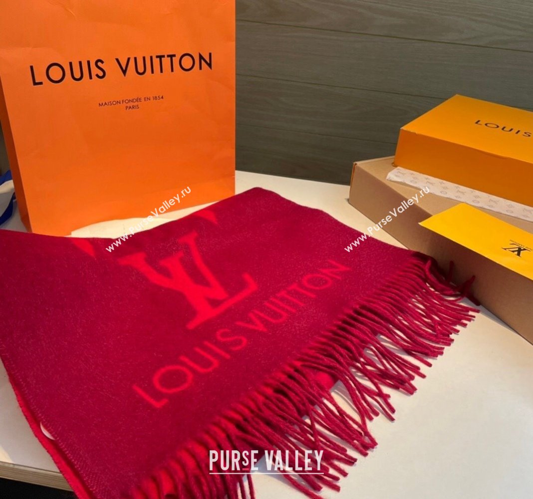 Louis Vuitton Reykjavik Long Scarf 45x170cm Red 2024 LV102103 (XMN-241021097)