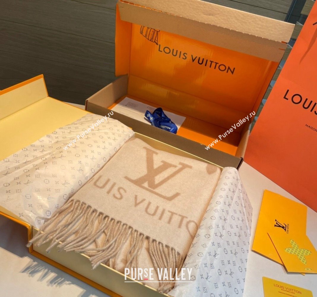 Louis Vuitton Reykjavik Long Scarf 45x170cm Beige 2024 LV102103 (XMN-241021098)