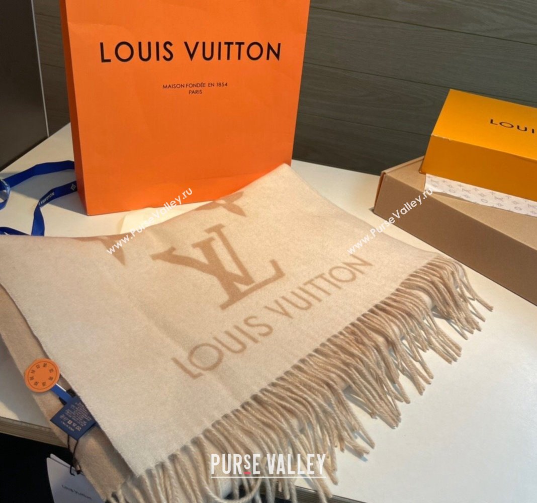 Louis Vuitton Reykjavik Long Scarf 45x170cm Beige 2024 LV102103 (XMN-241021098)