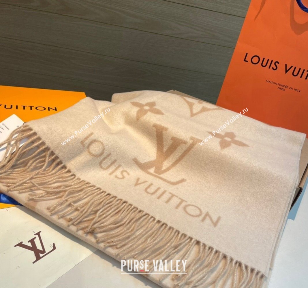 Louis Vuitton Reykjavik Long Scarf 45x170cm Beige 2024 LV102103 (XMN-241021098)