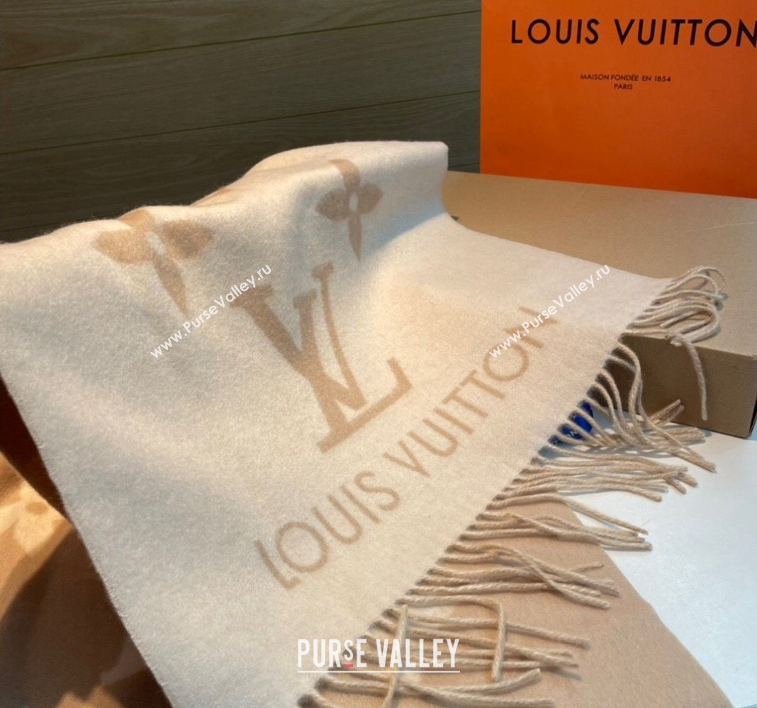 Louis Vuitton Reykjavik Long Scarf 45x170cm Beige 2024 LV102103 (XMN-241021098)