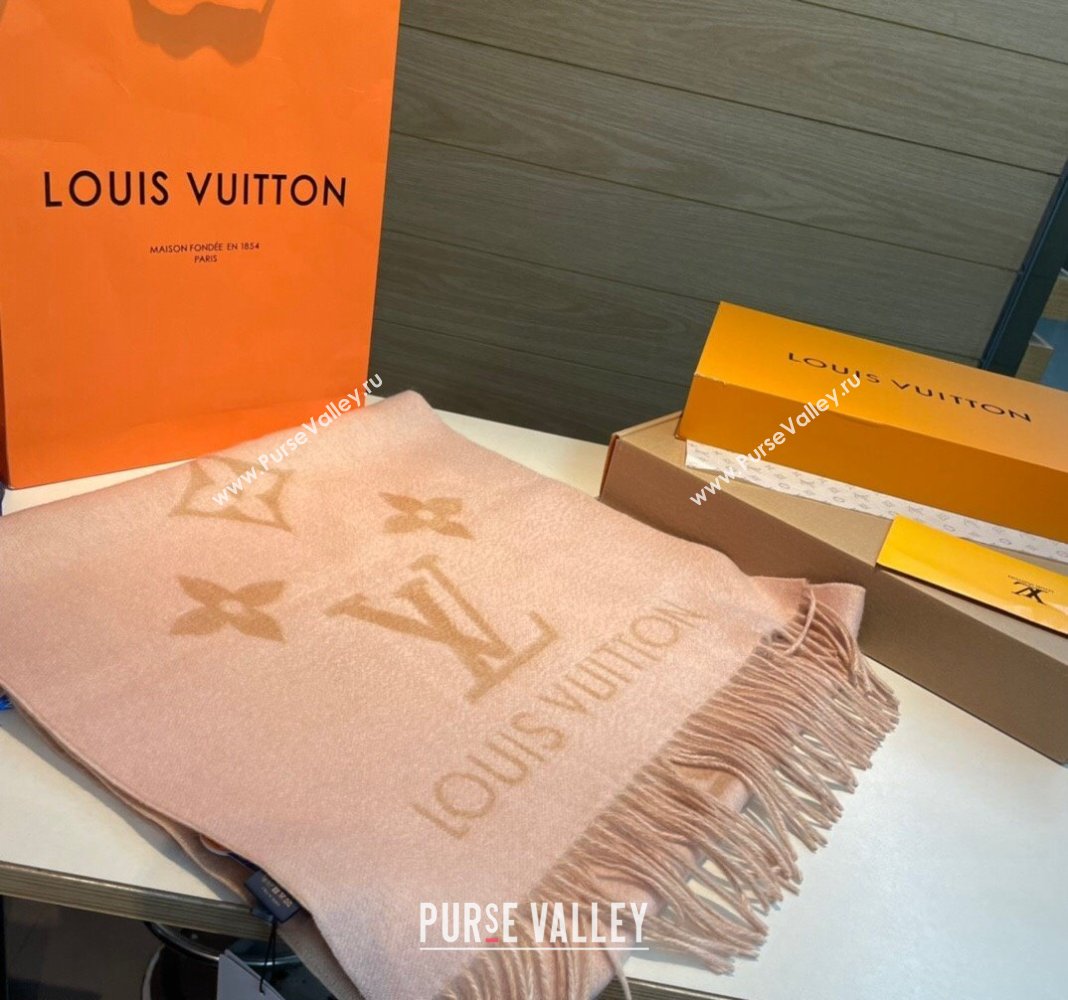 Louis Vuitton Reykjavik Long Scarf 45x170cm Pink 2024 LV102103 (XMN-241021099)