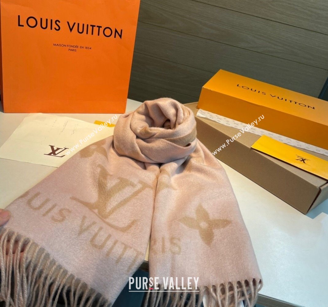 Louis Vuitton Reykjavik Long Scarf 45x170cm Pink 2024 LV102103 (XMN-241021099)