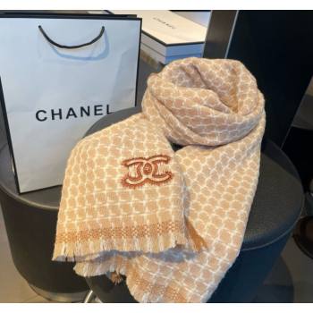 Chanel Cashmere Long Scarf 30x190cm Beige 2024 CH102110 (XMN-241021031)