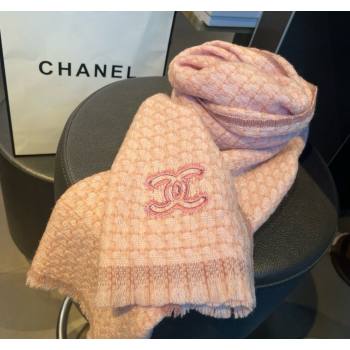 Chanel Cashmere Long Scarf 30x190cm Pink 2024 CH102110 (XMN-241021032)