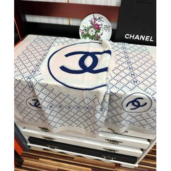 Chanel Cashmere Long Scarf 100x200 White 2024 CH102114 (A-241021061)