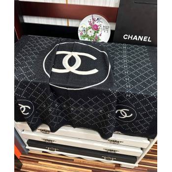 Chanel Cashmere Long Scarf 100x200 Black 2024 CH102114 (A-241021062)