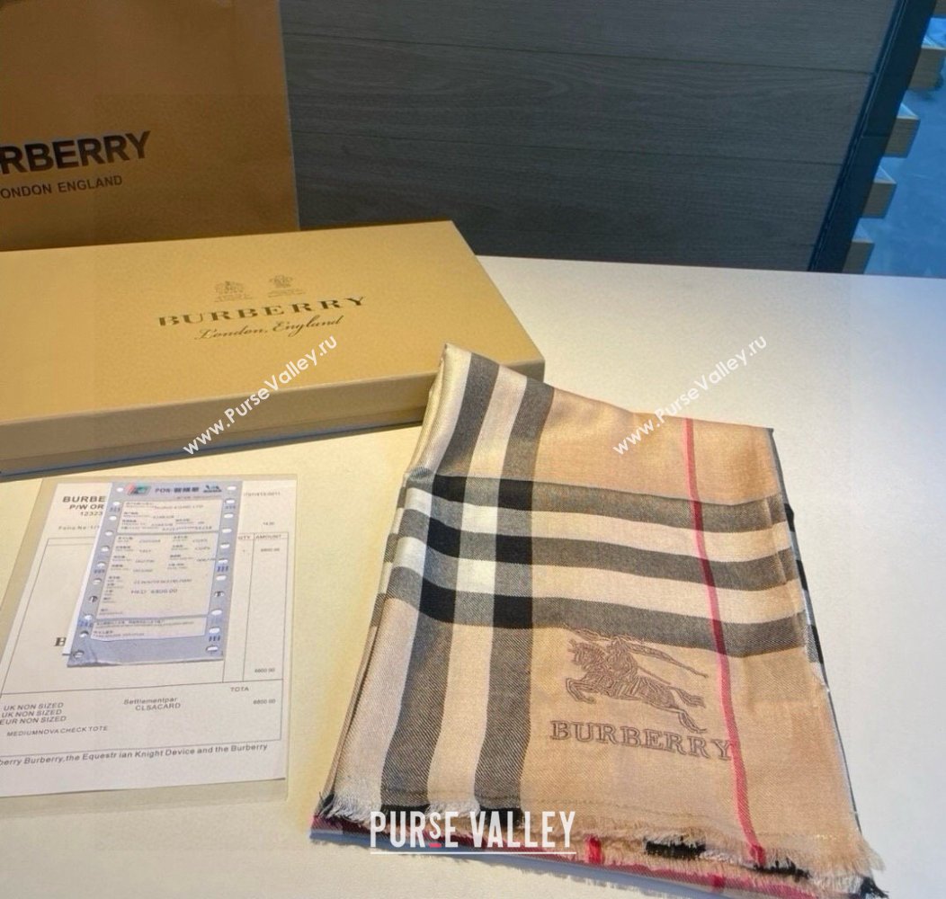 Burberry Check Cashmere Long Scarf 70x200cm 2024 1128 (XMN-241128021)