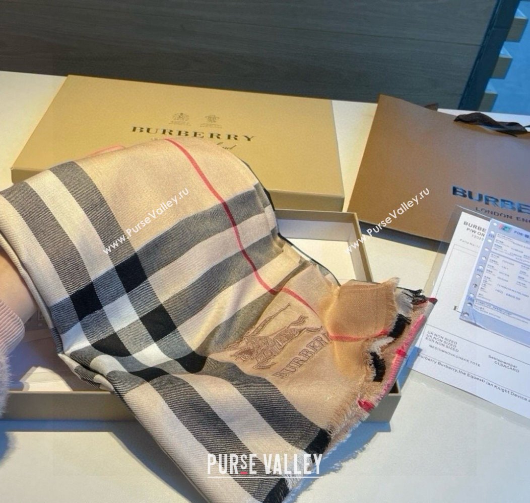 Burberry Check Cashmere Long Scarf 70x200cm 2024 1128 (XMN-241128021)