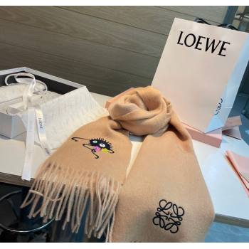 Loewe Double Long Scarf 35x180cm Beige 2024 112802 (XMN-241128008)