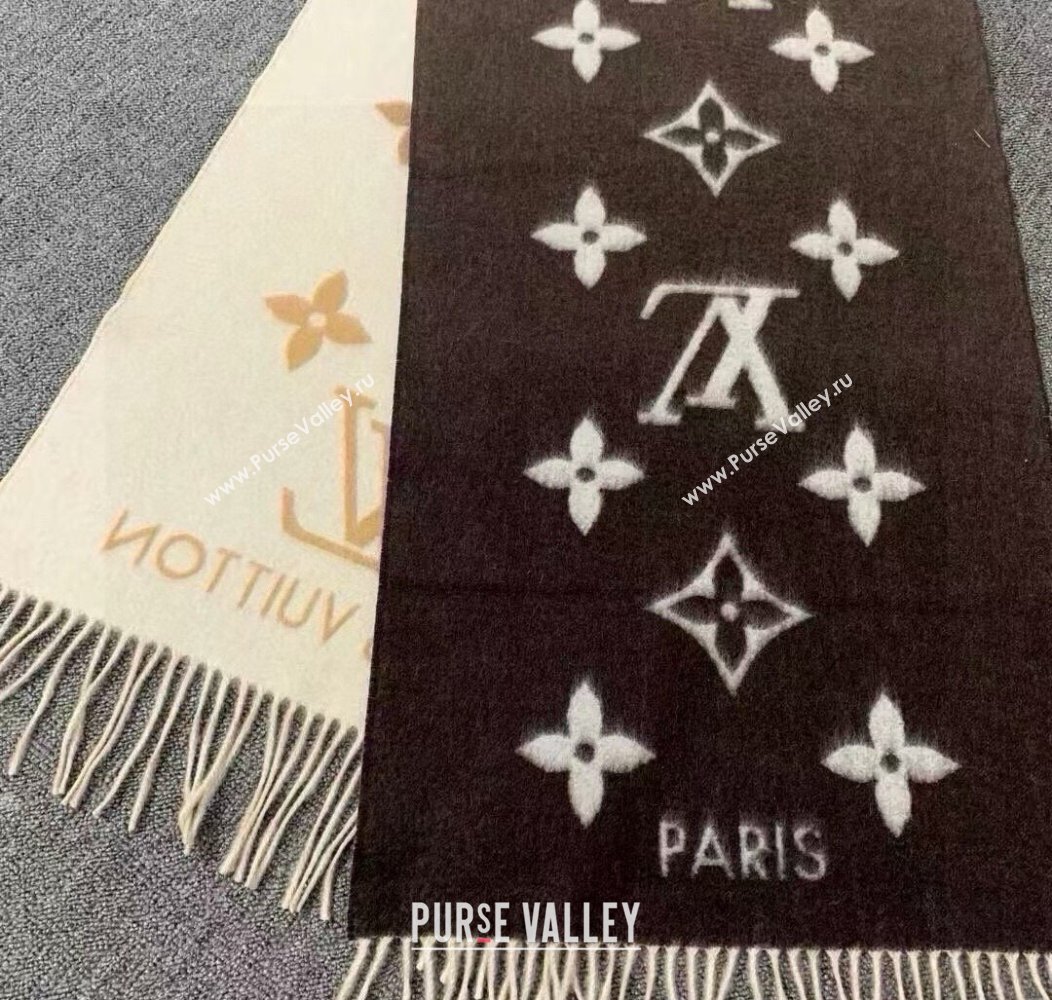 Louis Vuitton Reykjavik Gradient Cashmere Long Scarf 45x190cm Beige 2024 (A-241128045)