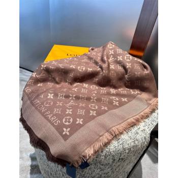 Louis Vuitton Classic Monogram Shawl Scarf 140cm Dark Coffee 2024 1128 (A-241128047)