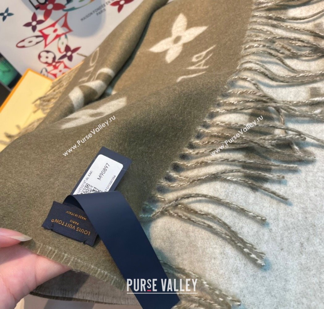 Louis Vuitton Long Scarf 45x170cm Light Green 2025 0115 (XMN-250115031)