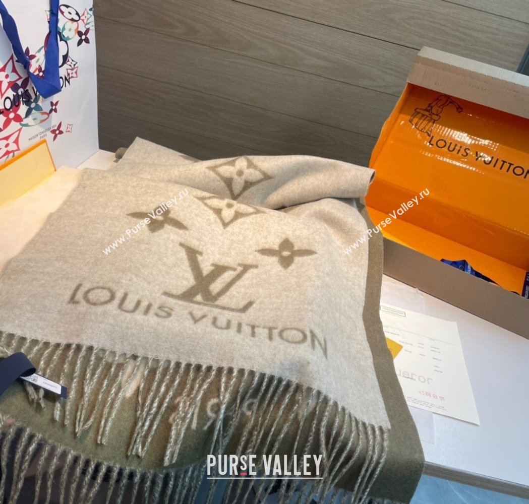 Louis Vuitton Long Scarf 45x170cm Light Green 2025 0115 (XMN-250115031)