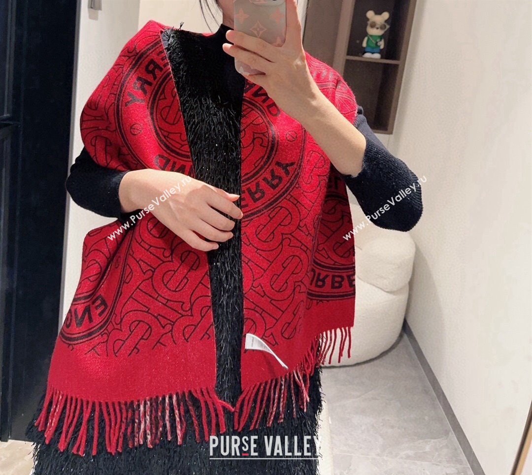 Burberry Cashmere Long Scarf 30x190cm Red 2025 0115 (XMN-250115046)