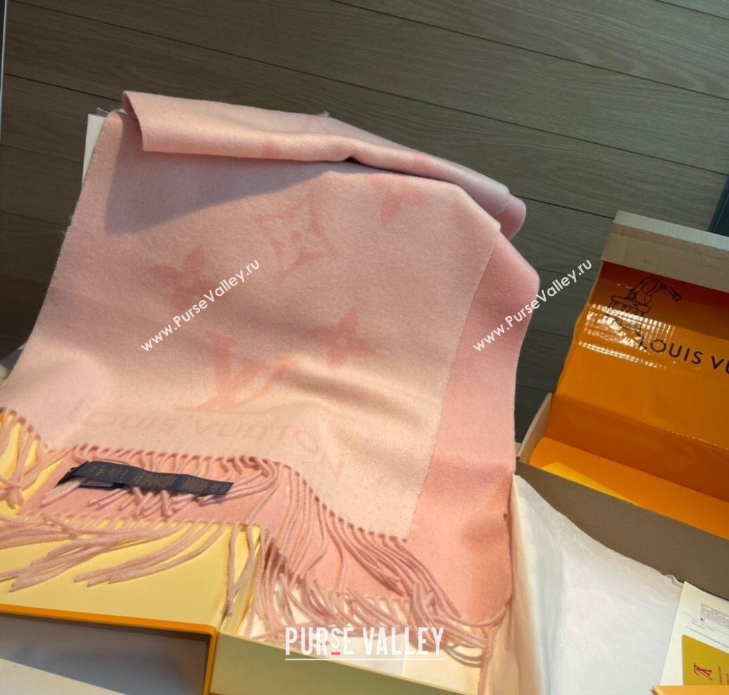 Louis Vuitton Long Scarf 45x170cm Light Pink 2025 0115 (XMN-250115030)