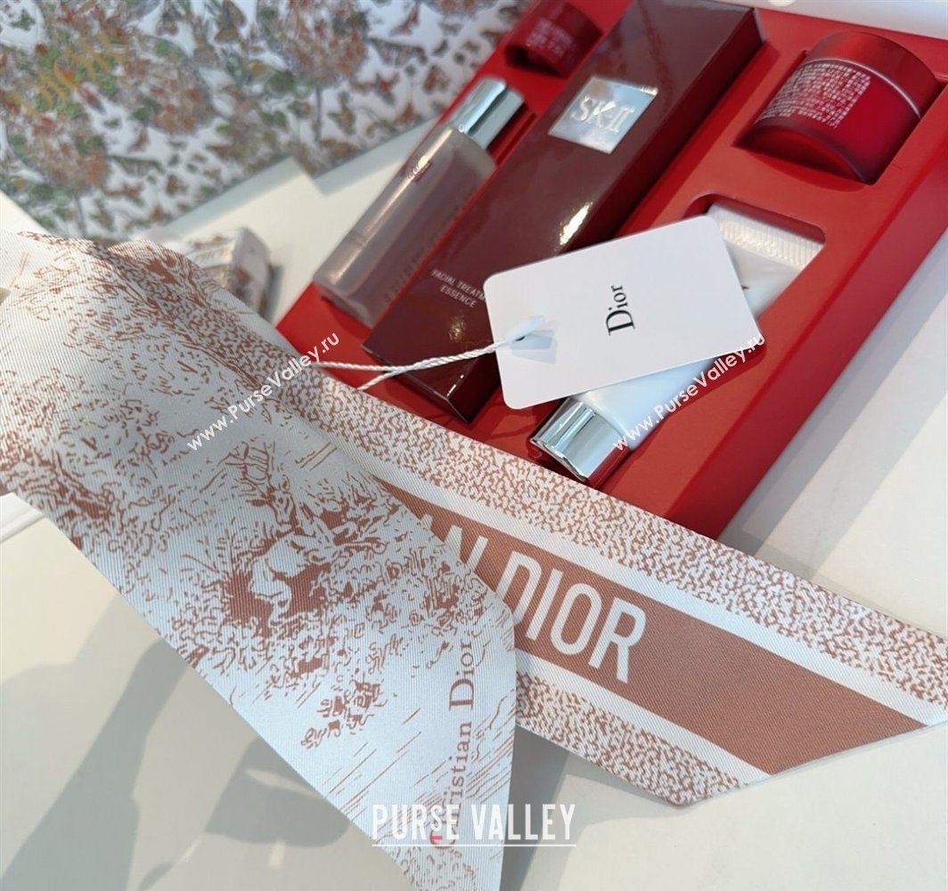 Dior Mitzah Silk Bandeau Scarf Pink 2025 DR03192 (XMN-250319004)