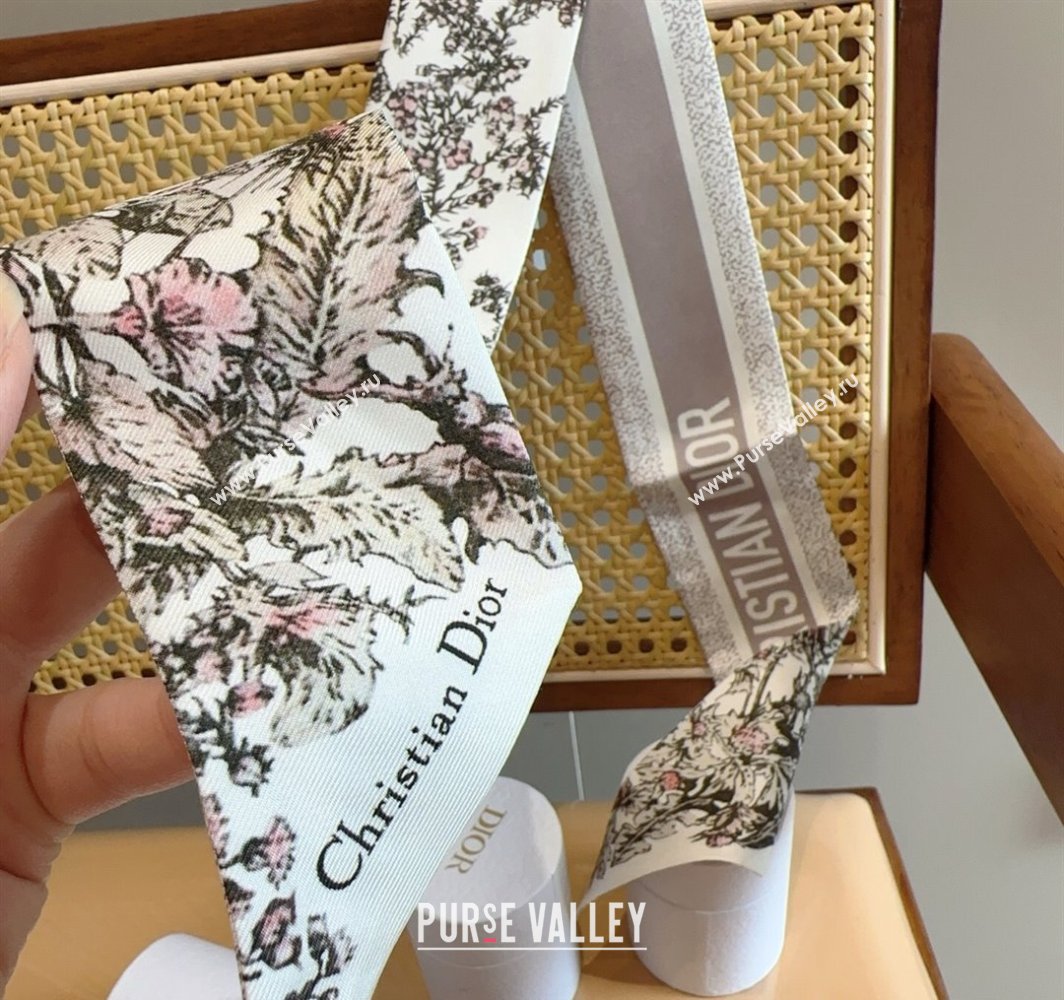 Dior Mitzah Silk Bandeau Scarf 6x100cm Pink 2025 DR03195 (XMN-250319014)