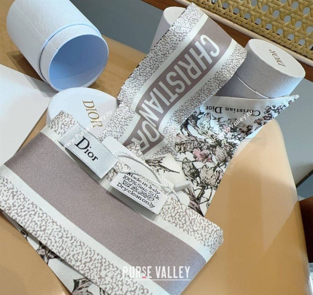 Dior Mitzah Silk Bandeau Scarf 6x100cm Pink 2025 DR03195 (XMN-250319014)