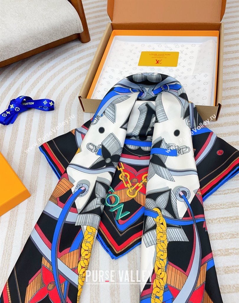 Louis Vuitton Ultimate Monogram Silk Square Scarf 90cm Multicolor 2025 (SHI-250514047)