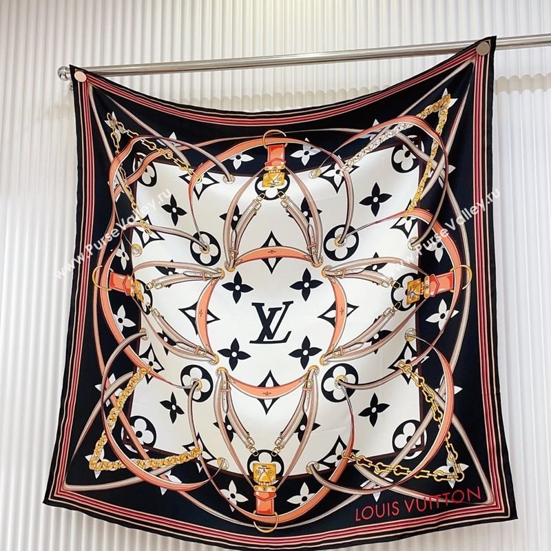 Louis Vuitton Ultimate Monogram Silk Square Scarf 90cm White 2025 (SHI-250514048)