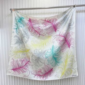 Chanel Silk Square Scarf 90x90cm White 2025 AAA934 (SHI-250617075)