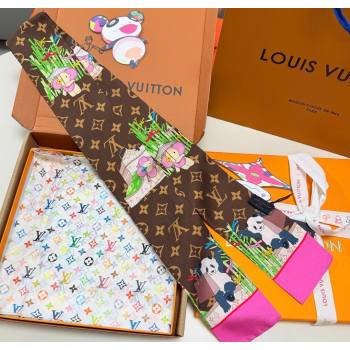 Louis Vuitton Vivienne Silk Bandeau Scarf 8x120cm 1 2025 M00492 (XMN-250617055)