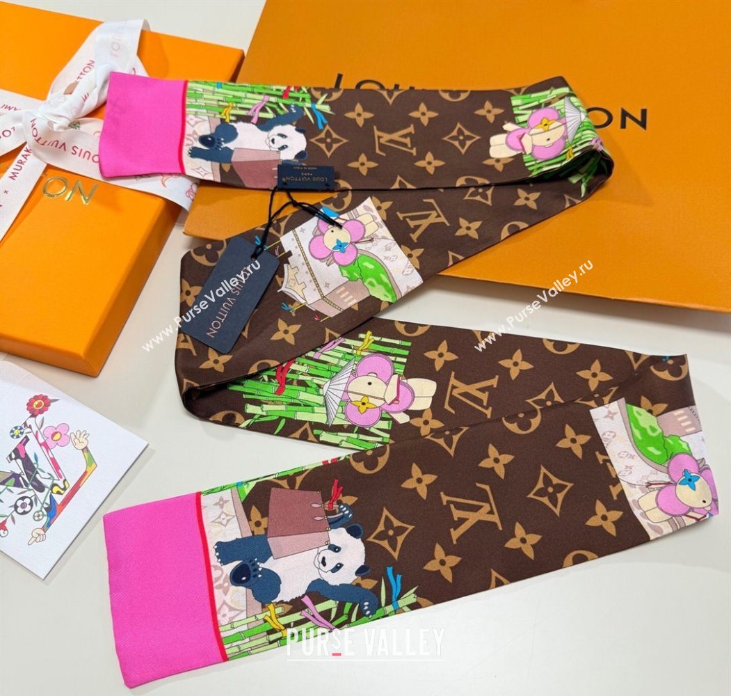 Louis Vuitton Vivienne Silk Bandeau Scarf 8x120cm 1 2025 M00492 (XMN-250617055)