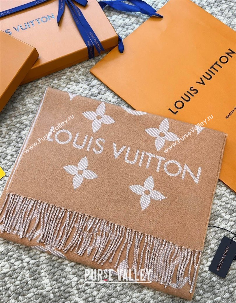 Louis Vuitton LV Essential Wool Long Scarf 34x186cm Brown 2025 LV091008 (XMN-250910019)