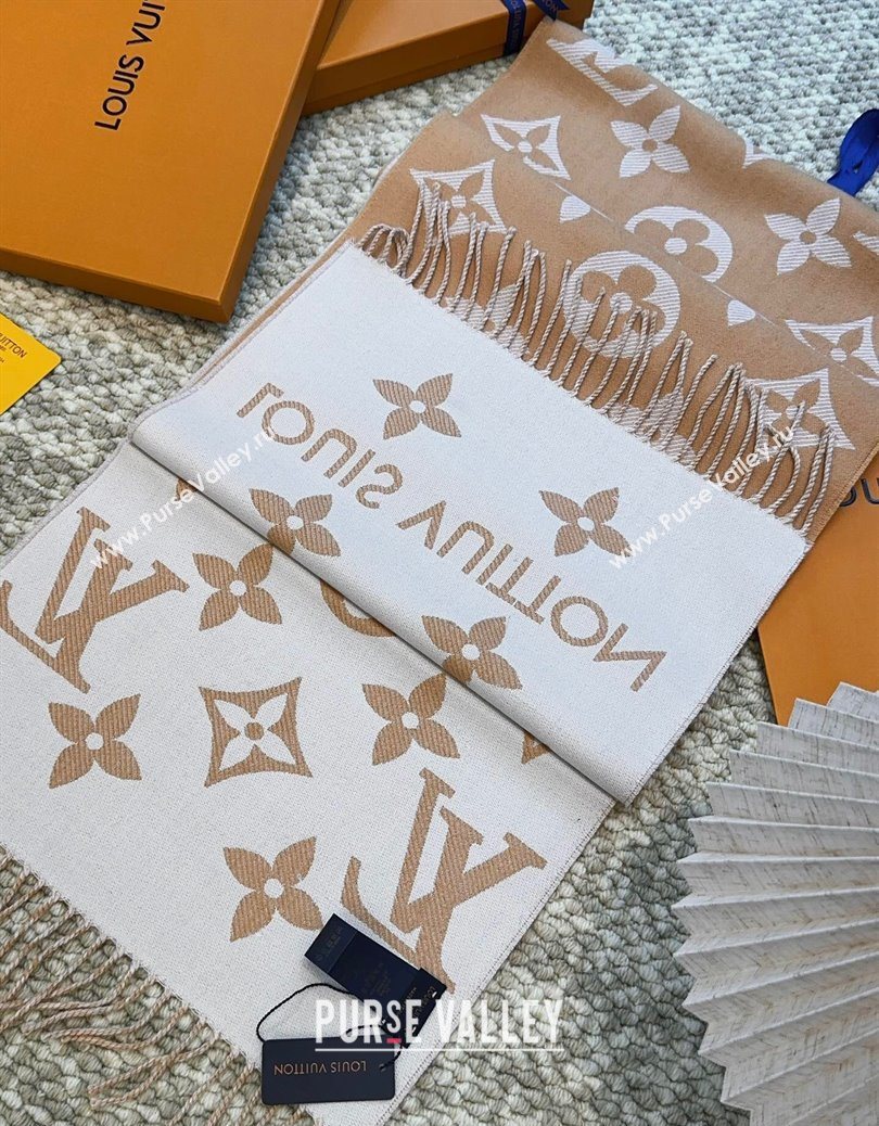 Louis Vuitton LV Essential Wool Long Scarf 34x186cm Brown 2025 LV091008 (XMN-250910019)
