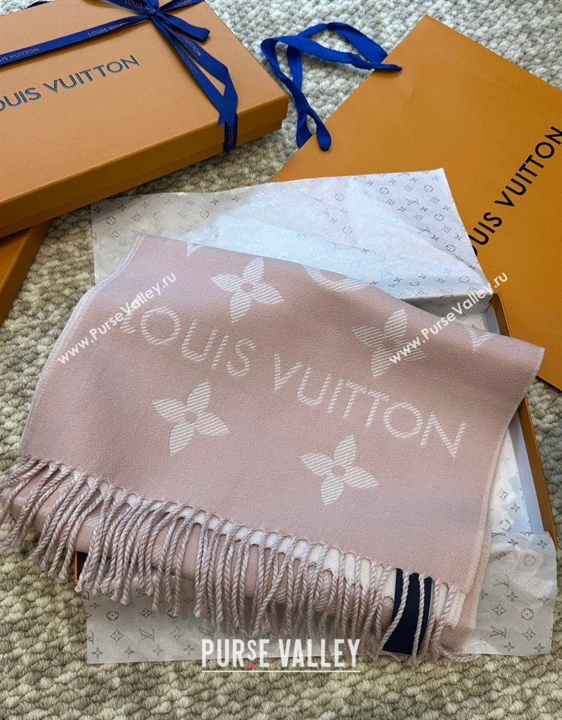 Louis Vuitton LV Essential Wool Long Scarf 34x186cm Pink 2025 LV091008 (XMN-250910020)