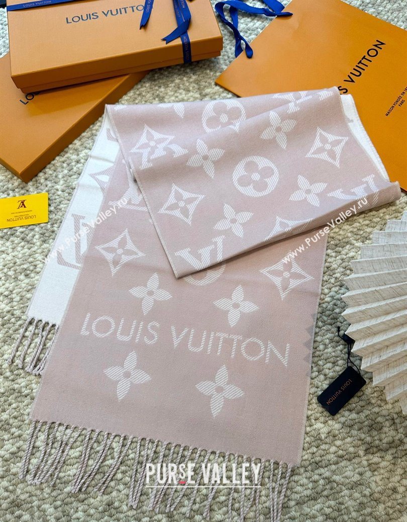 Louis Vuitton LV Essential Wool Long Scarf 34x186cm Pink 2025 LV091008 (XMN-250910020)