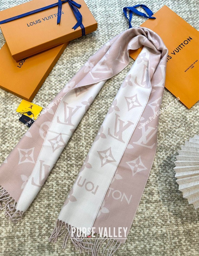 Louis Vuitton LV Essential Wool Long Scarf 34x186cm Pink 2025 LV091008 (XMN-250910020)