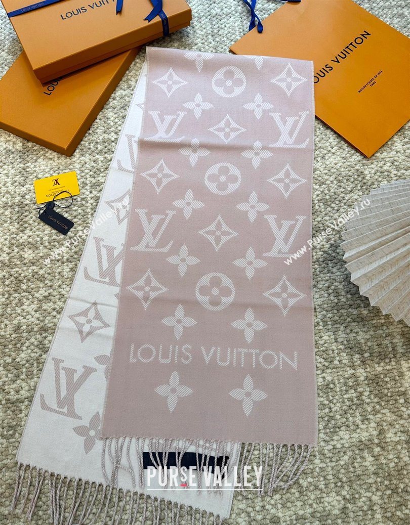 Louis Vuitton LV Essential Wool Long Scarf 34x186cm Pink 2025 LV091008 (XMN-250910020)