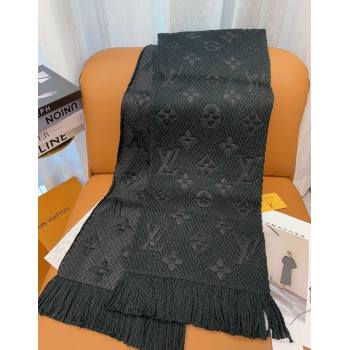 Louis Vuitton Cashmere Wool Long Scarf 31x175cm Black 2025 LV091009 (XMN-250910021)