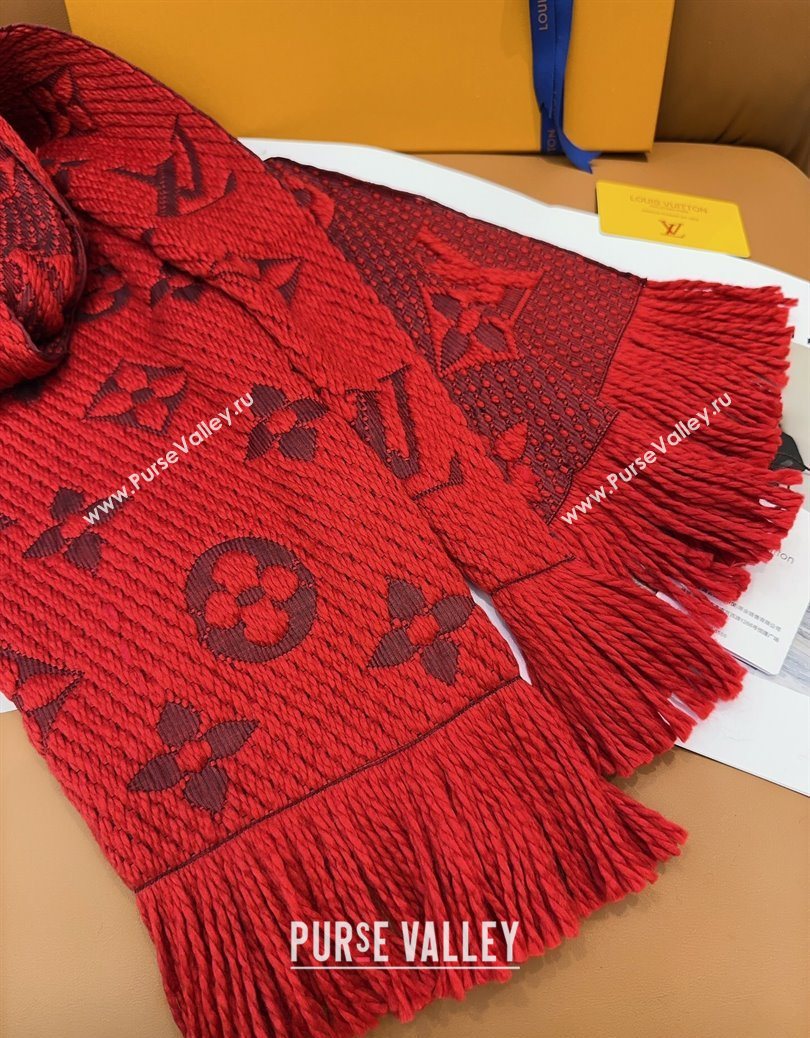 Louis Vuitton Cashmere Wool Long Scarf 31x175cm Red 2025 LV091009 (XMN-250910025)