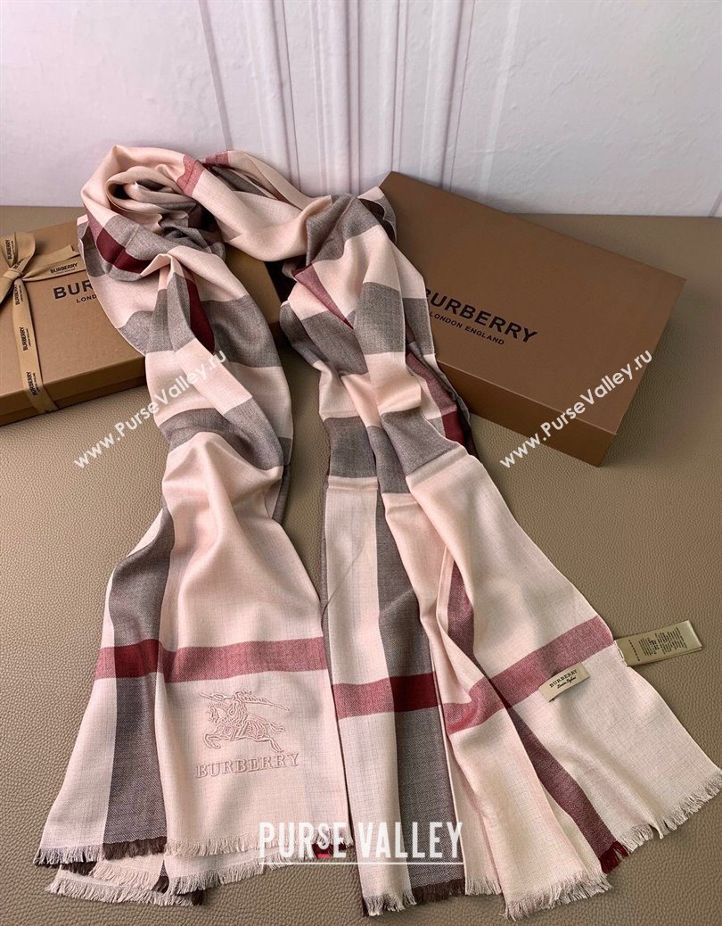 Burberry Classic Cashmere Long Scarf 70x200cm Pink 2025 BR091013 (XMN-250910038)