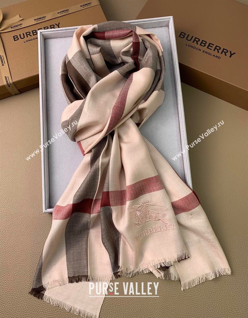 Burberry Classic Cashmere Long Scarf 70x200cm Pink 2025 BR091013 (XMN-250910038)