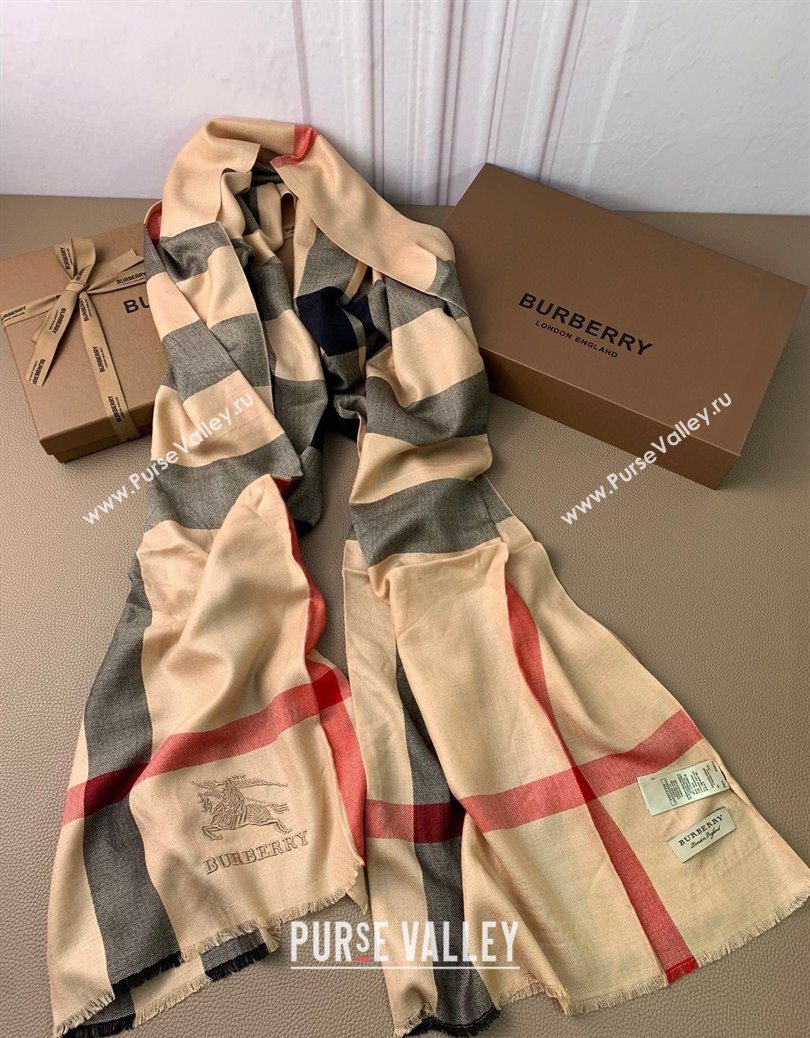 Burberry Classic Cashmere Long Scarf 70x200cm Camel 2025 BR091013 (XMN-250910040)