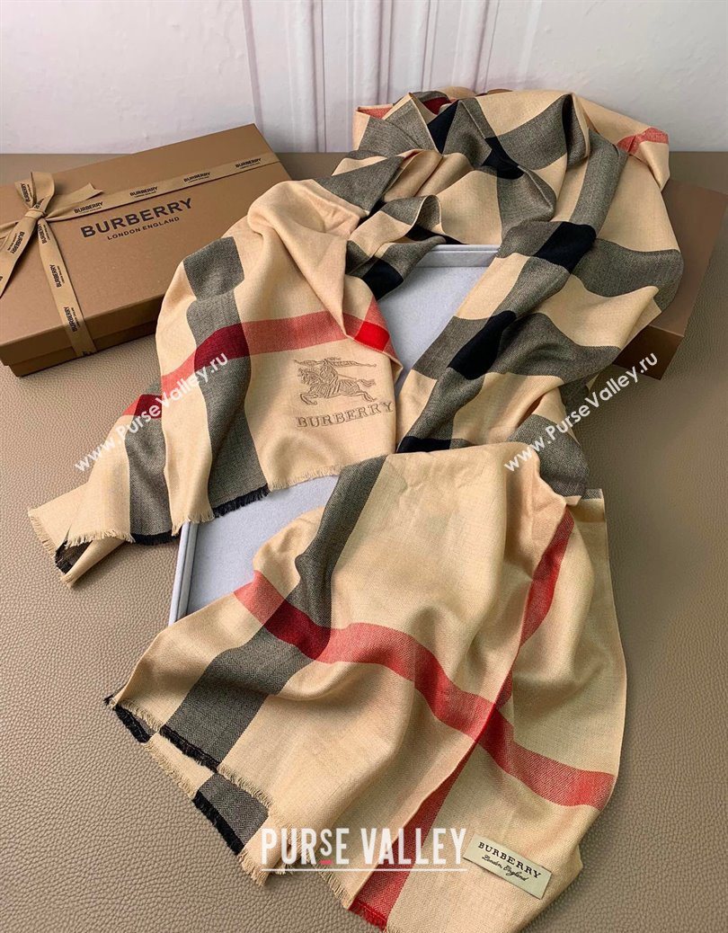 Burberry Classic Cashmere Long Scarf 70x200cm Camel 2025 BR091013 (XMN-250910040)