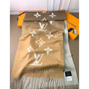 Louis Vuitton Reykjavik Gradient Cashmere Long Scarf 45x190cm Beige 2025 LV091010 (XMN-250910027)