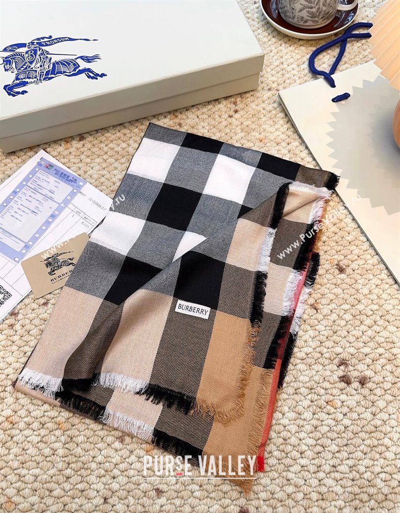 Burberry Cashmere Long Scarf Camel 2025 BR091017 (XMN-250910049)