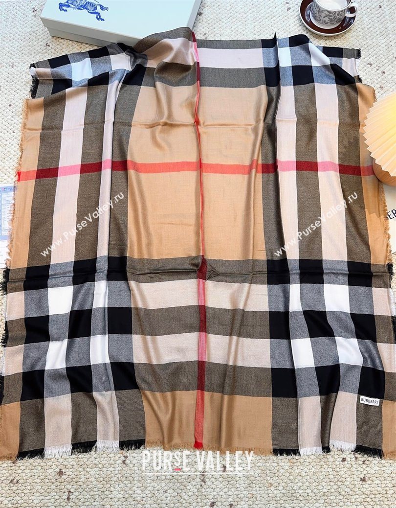 Burberry Cashmere Long Scarf Camel 2025 BR091017 (XMN-250910049)