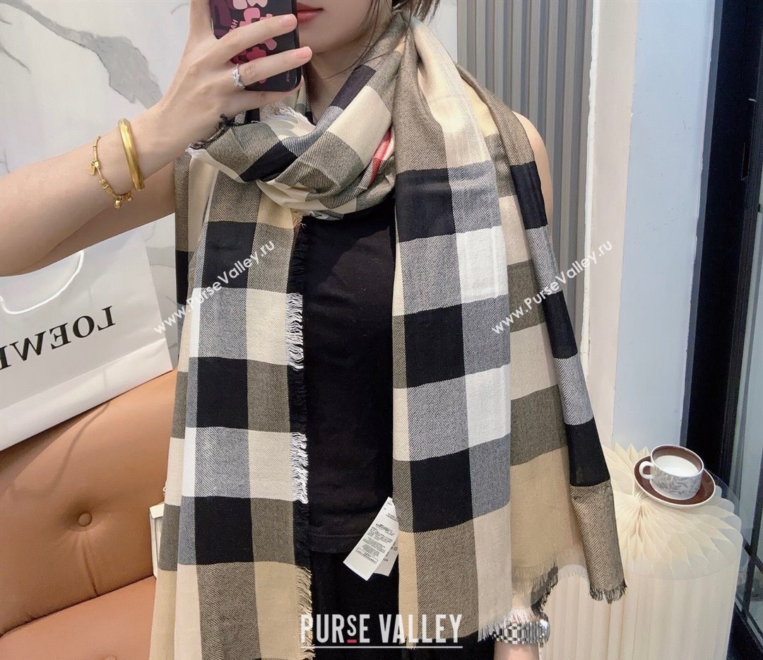 Burberry Cashmere Long Scarf Beige 2025 BR091017 (XMN-250910050)