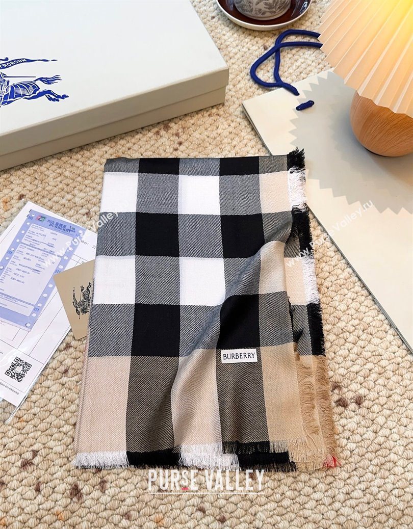 Burberry Cashmere Long Scarf Beige 2025 BR091017 (XMN-250910050)