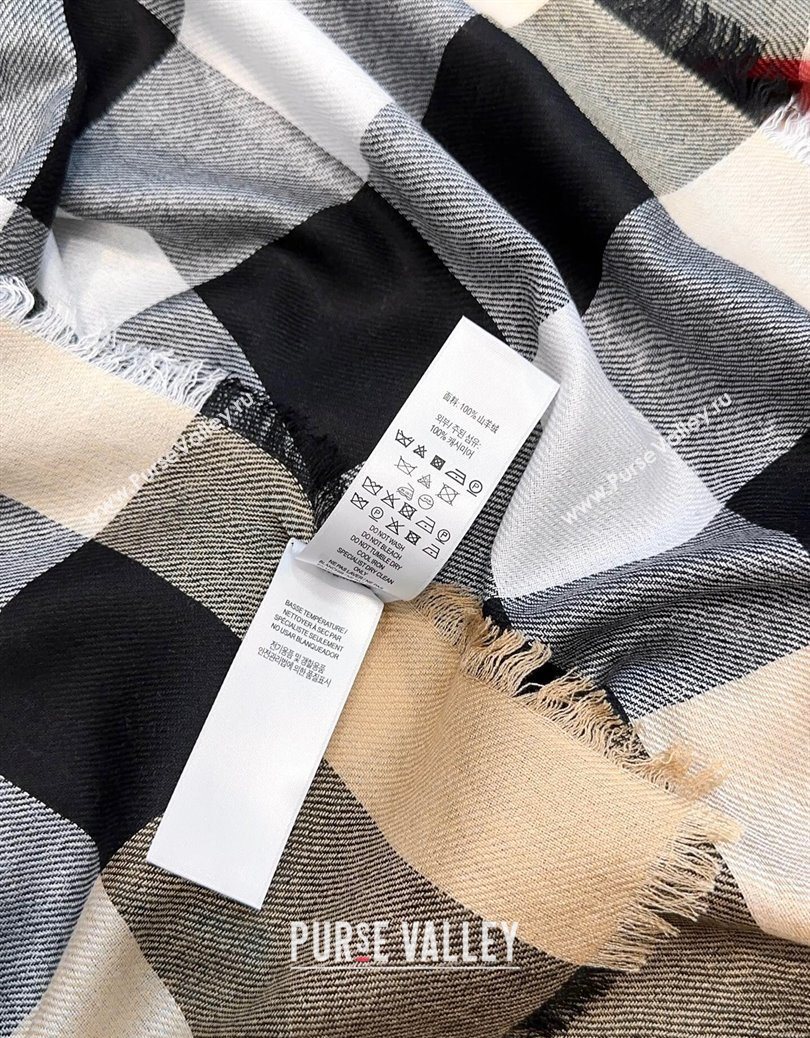 Burberry Cashmere Long Scarf Beige 2025 BR091017 (XMN-250910050)