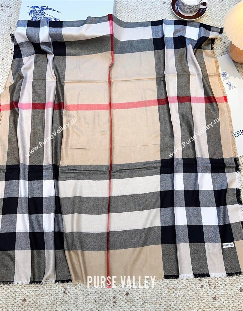 Burberry Cashmere Long Scarf Beige 2025 BR091017 (XMN-250910050)