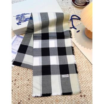Burberry Cashmere Long Scarf Grey 2025 BR091017 (XMN-250910051)