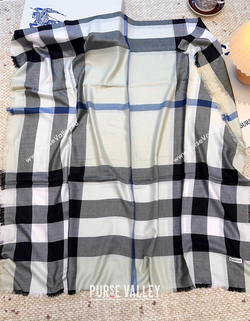 Burberry Cashmere Long Scarf Grey 2025 BR091017 (XMN-250910051)