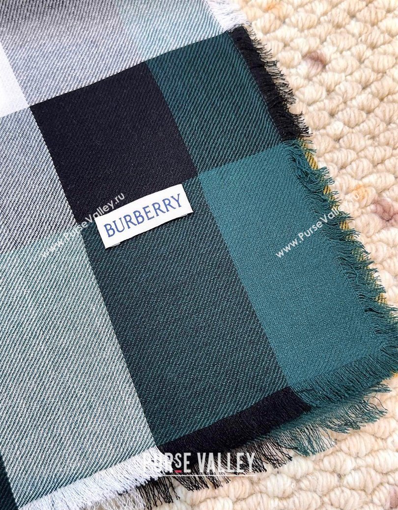 Burberry Cashmere Long Scarf Dark Green 2025 BR091017 (XMN-250910054)